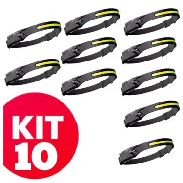 Imagem de Lanterna de cabeça recarregável com 3 peças, farol largo de 230°, sensor de movimento LED recarregável, faróis brilhantes de 5 modos para adultos, faróis para testa, capacete rígido, equipamento (10)