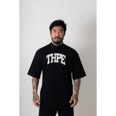 Imagem de Camiseta Oversized Brigth Preta Estampa Branca-Unissex