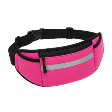 Imagem de Pochete Corrida Impermeável Fitness Porta Celular Dinheiro Chave Slim Anatômica Leve Confortável Ajustável Unissex (Rosa)