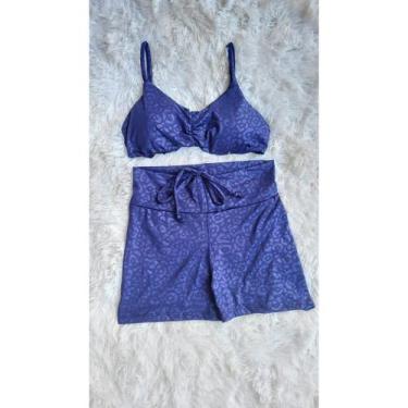 Imagem de Short e Top com bojo Conjunto Academia Feminino Fitness - PIJAMAS VIÇO