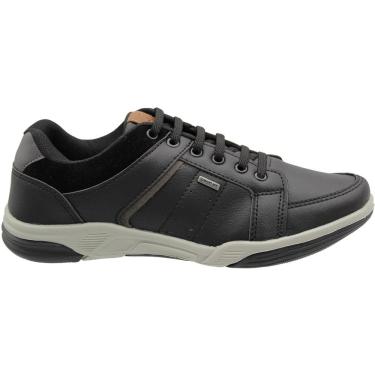 Imagem de Sapatênis Confort Way Recortes Camurça Elástico Masculino