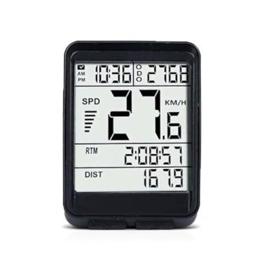 Imagem de Velocímetro de GPS sem fio para bicicleta com retroiluminação LCD leve ciclismo distância e pilotagem