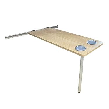 Imagem de Mesa dobrável montada na parede, mesa de jantar, mesa de parede dobrável, para motorhome, escritório em casa, piquenique de acampamento ao ar livre, mesa multifuncional