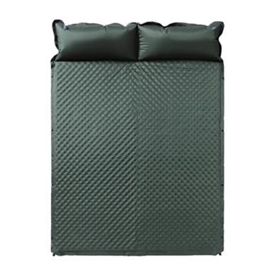 Imagem de Almofadas autoinfláveis colchão inflável automático duplo tapete de acampamento inflável com travesseiro conforto impermeável adequado para barraca caminhadas viagem mochila praia (cor: A, tamanho