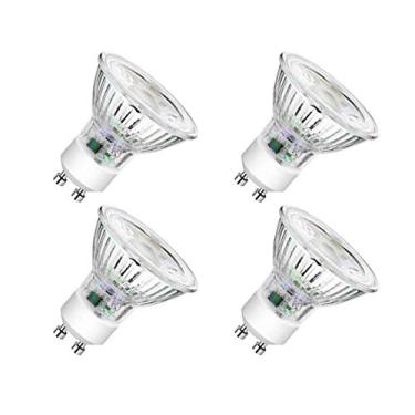 Imagem de CTKcom Lâmpadas LED GU10 de 5W, luz branca regulável de 120 V, tampa de vidro, equivalente a lâmpadas de halogêneo GU10 de 50 W, holofote de LED ultra brilhante de 450 lm para cozinha, sala de estar