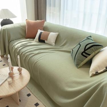Imagem de Mantas para sofás grandes para sofás, capas de sofá grandes e leves luxuosas, 1, 2, 3, 4 lugares, cobertor em formato de canto, cobertor em formato de canto (fronha verde: 45 x 45 cm)