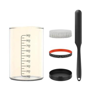 Imagem de Pote De Vidro Transparente De 900ml Para Fermento Natural Com Acessóri