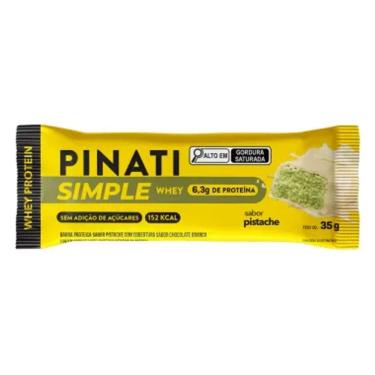 Imagem de Barra de Proteína Pinati Simple Whey Sabor Pistache com 6,3g de Proteína 35g