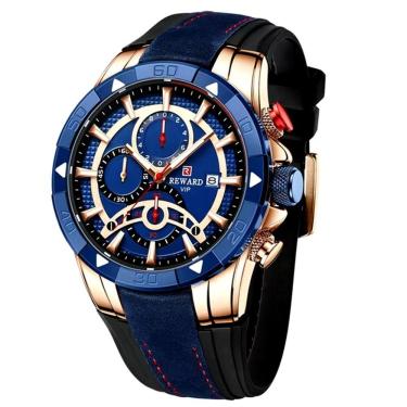 Imagem de Relógio De Pulso De Quartzo Pulseira De Silicone Luminoso Impermeavel Azul