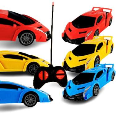 Imagem de Brinquedo Carrinho Controle Remoto Carro Conversível c/ Luz 7 Funções 