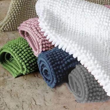 Imagem de Kit 4 Tapete Banheiro Antiderrapante Absorvente Microfibra Bolinha Sor