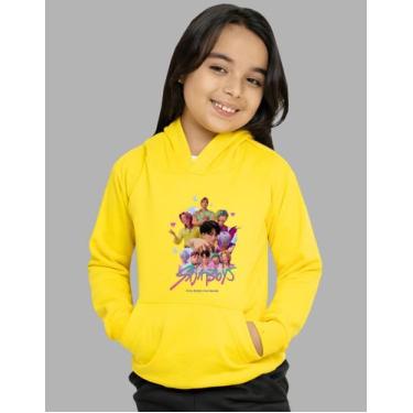 Imagem de Moletom Saja Boys Infantil Blusa De Frio K-pop Desenho, Amarelo, 10