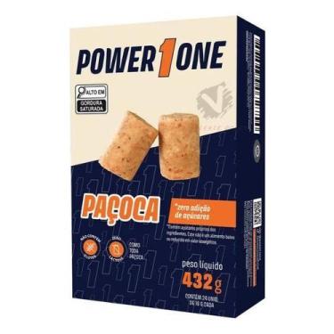 Imagem de Paçoca Rolha 432 Gramas - Diet Zero Açúcar C/24 Und - Power One