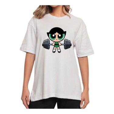 Imagem de Camiseta Oversized Longa Treino Fitness Docinho-Feminino