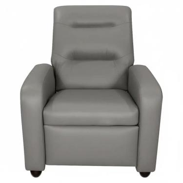 Imagem de Poltrona Classic em Linho Reclinável Matrix Cor Cinza