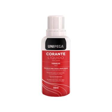 Imagem de Corante Vermelho 50ml Unipega Concentrado Alta Pigmentação