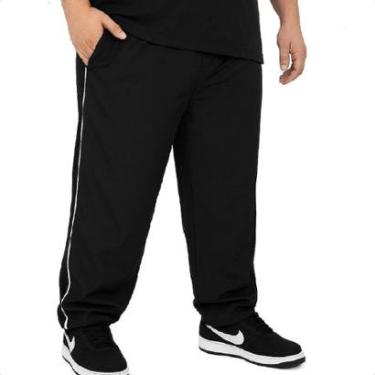 Imagem de Calça Tactel Mascullina Tradicional Com 3 Bolsos Plus Size-Masculino