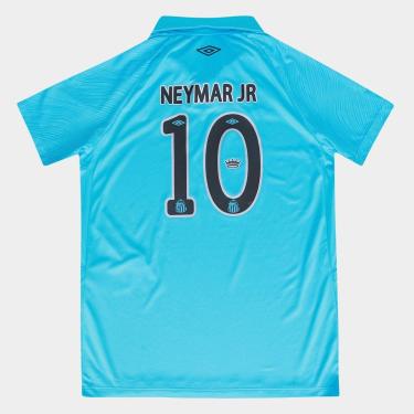 Imagem de Camisa Infantil Santos 25/26 N. 10 Neymar Jr. Torcedor Edição Especial Umbro-Unissex