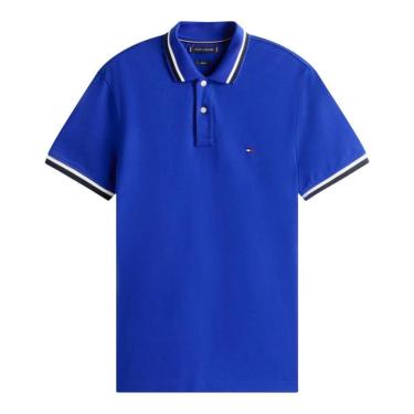 Imagem de Camisa Polo Tommy Hilfiger Cuff Interest Slim Fit Verde-Masculino