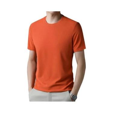 Imagem de 2024 novo waffle masculino em torno do pescoço manga curta camiseta ve