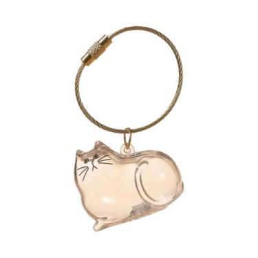 Imagem de Chaveiro Cápsula Transparente Kawaii Para Pelos De Animais De Estimaçã