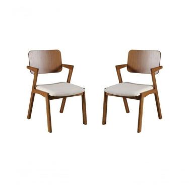 Imagem de Cadeiras Anatômica Madeira Maciça - Lótus - Harmonia Salas