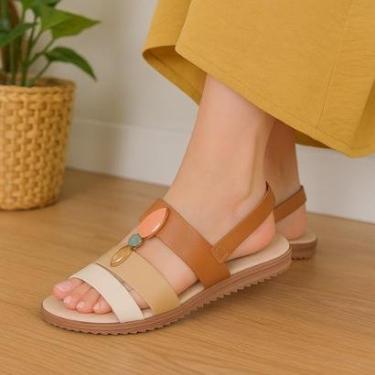 Imagem de Sandália Modare Original Super Leve em Pedraria Nude-Feminino