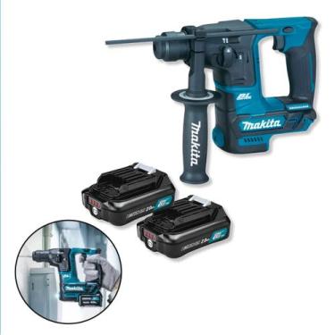 Imagem de Martelete Rotativo Rompedor 12V HR166DZ Makita Brushless SDS Plus LED 