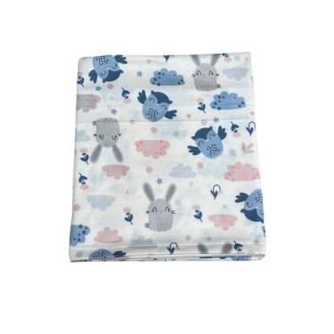 Imagem de Manta Mantinha de Bebê Algodão Cotton Dupla Face Diversas Estampas 90c