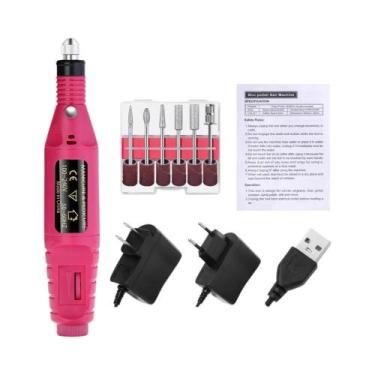 Imagem de Máquina De Furar Unhas Elétrica Portátil LULAA, Conjunto Profissional 