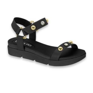 Imagem de Sandalia Papete Feminina Beira Rio Pedras Napa Ref: 8387.537-Feminino