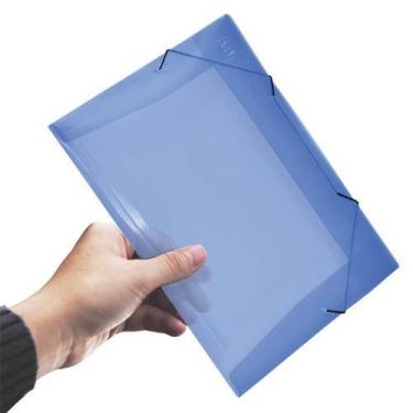 Imagem de Pasta Aba Elástica 1/2 Ofício - DAC, AZUL