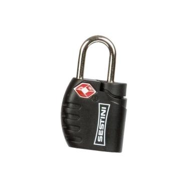 Imagem de Cadeado Sestini TSA com Chave Preto-Unissex