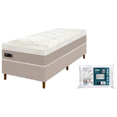 Imagem de Cama Box (Box + Colchão) Solteiro Umaflex de Molas - Ensacadas 56cm Ve