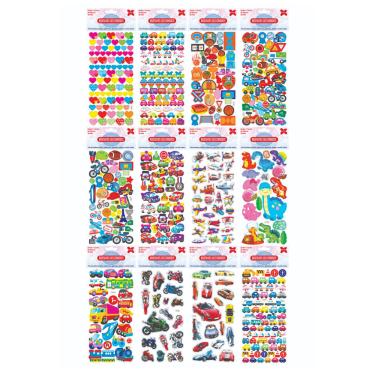 Imagem de Cartela de Adesivos Infantil Masculino Carros - Make+