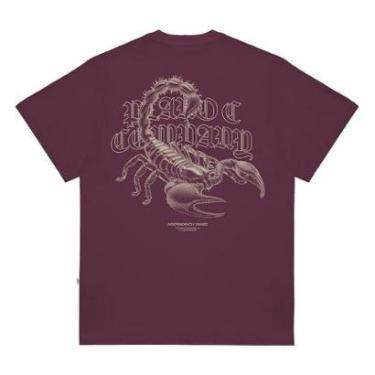 Imagem de Camiseta Plano C Scorpion Bordo-Masculino