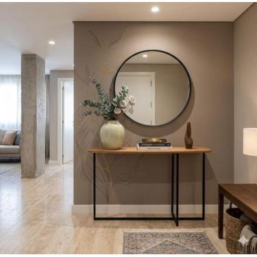 Imagem de Aparador Apollo 120cm Estilo Industrial com Pés em Aço Preto - Soho Mo