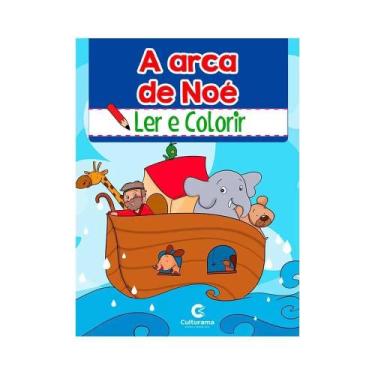 Imagem de Histórias bíblicas para ler e colorir - a arca de noé - CULTURAMA