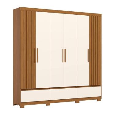 Imagem de Guarda Roupa Casal Kaian 6 Portas 3 Gavetas - Móveis Henn