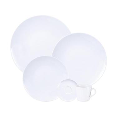Imagem de Aparelho de Jantar Tramontina Leonora em Porcelana 20 Peças, Branco