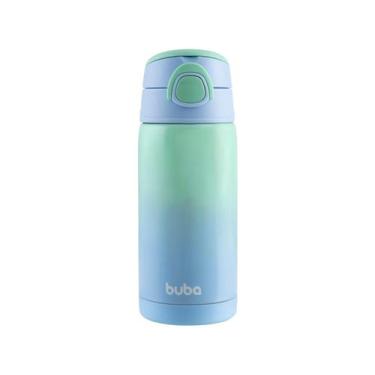 Imagem de Garrafa Colorida Termica Infantil Canudo Buba Aço Inox 400ml, 400ml, A