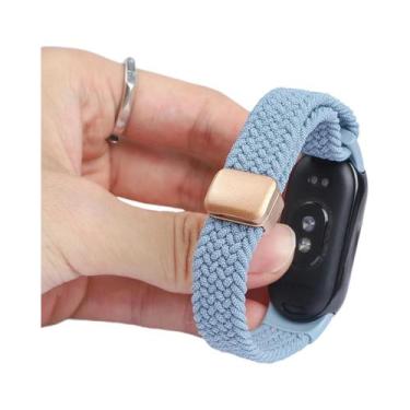 Imagem de Pulseira Magnética De Nylon Trançado Para Xiaomi Mi Band 9 8 10, Elást