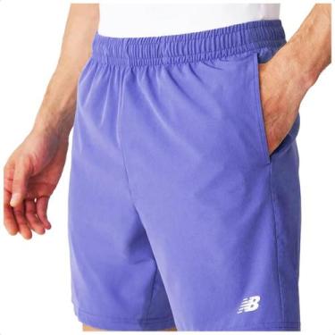 Imagem de Bermuda New Balance Sport Essentials 7 Masculino, G, Roxo