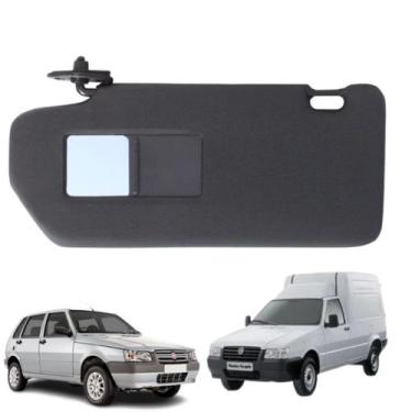 Imagem de Quebra Sol C/Espelho Preto Fiorino/Uno - Lado Esquerdo - NEWTEC