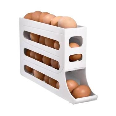 Imagem de Porta Ovos Organizador Automático De Geladeira 30 Unidades Premium - C