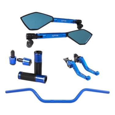 Imagem de Manete Manopla Retrovisor Peso Guidão Twister Fan Cb300f - Stark Race,