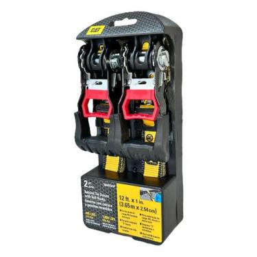 Imagem de Kit Par 2 Cinta Com Catraca 3,65 metros Para Carga Jetski Carretinha C