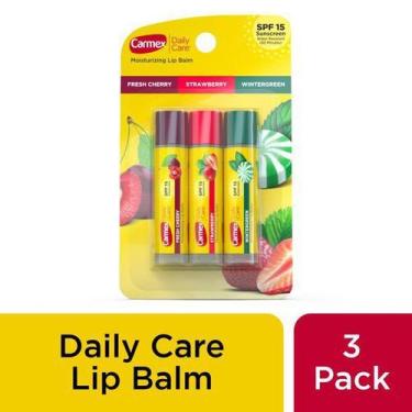 Imagem de Hidratante Labial, Daily Care, Stick com Sabores, Kit com 3 Unidades, 