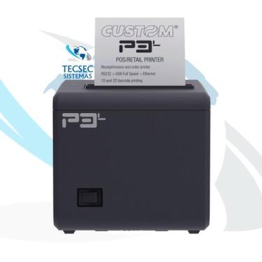 Imagem de Impressora Térmica 80mm Usb Serial Ethernet Pos P3l Custom