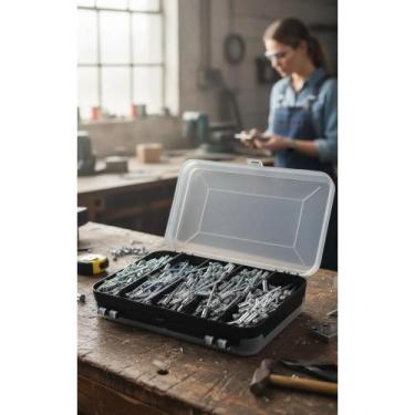 Imagem de 2x Kit Rebites Alumínio 250 Unid + Estojo Organização - Congratulation